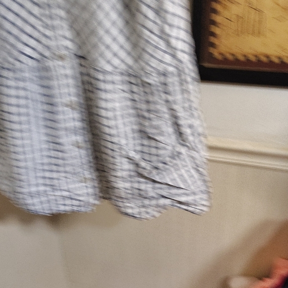 Black and White Smocked Tiered Camisole - Picture 5 of 5